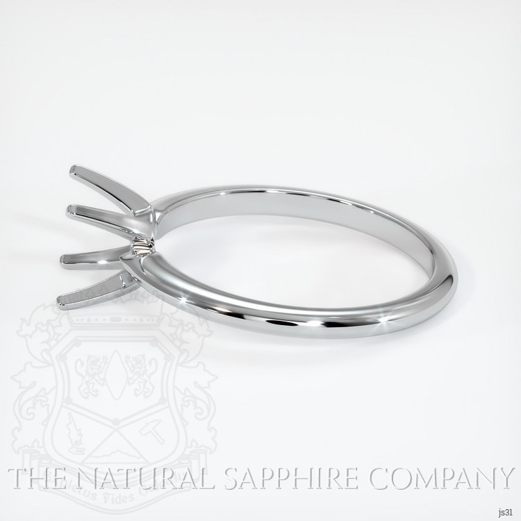 18K White Gold Solitaire Ring Setting