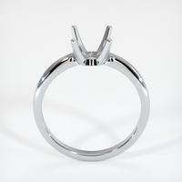18K White Gold Solitaire Ring Setting Image