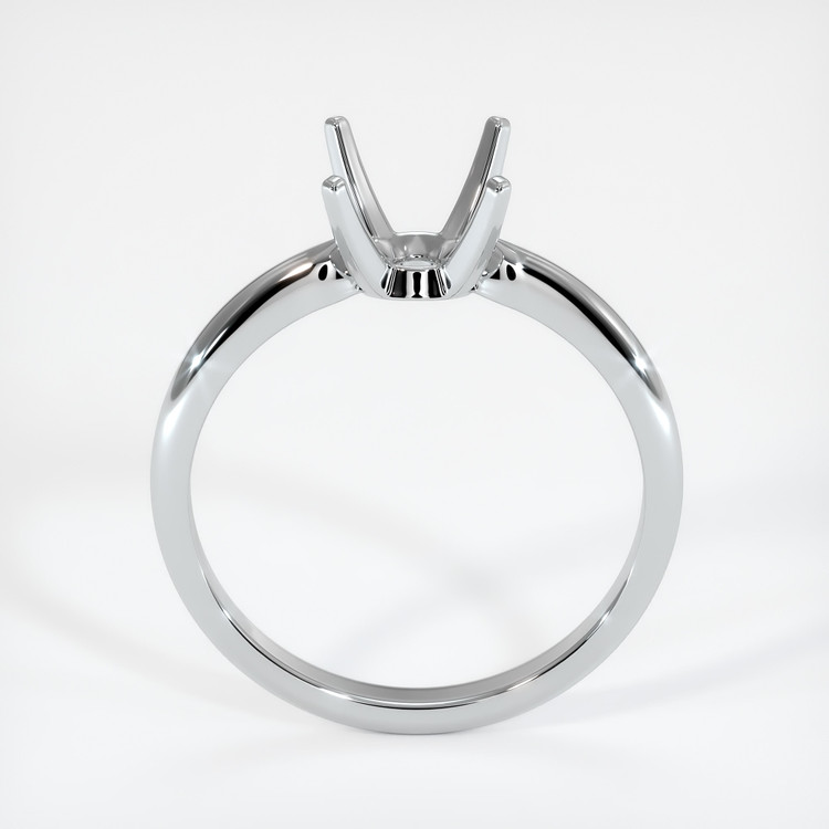 18K White Gold Solitaire Ring Setting