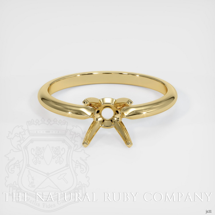 14K Yellow Gold Solitaire Ring Setting