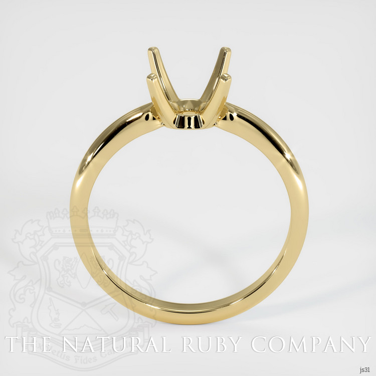 14K Yellow Gold Solitaire Ring Setting