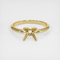 18K Yellow Gold Solitaire Ring Setting Image