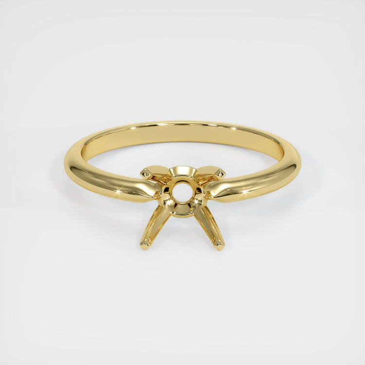18K Yellow Gold Solitaire Ring Setting