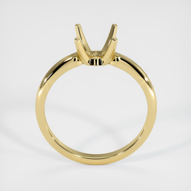 18K Yellow Gold Solitaire Ring Setting
