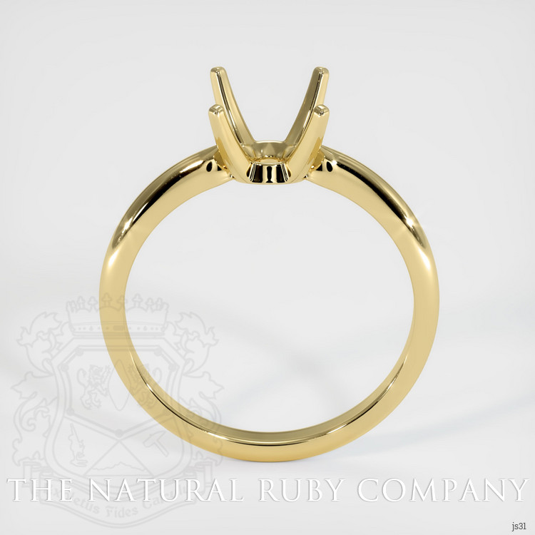 18K Yellow Gold Solitaire Ring Setting