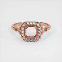 14K Rose Gold Antique Style Ring Setting Image