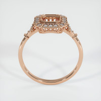 18K Rose Gold Antique Style Ring Setting Image