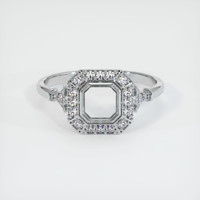 10K White Gold Antique Style Ring Setting Image