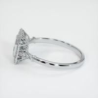 14K White Gold Antique Style Ring Setting Image