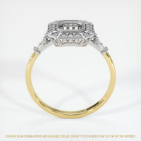 14K White & Yellow Antique Style Ring Setting Image