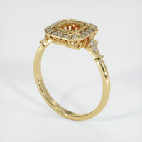 10K Yellow Gold Antique Style Ring Setting Video