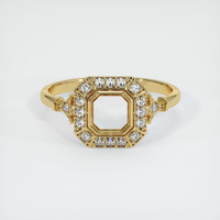 10K Yellow Gold Antique Style Ring Setting Image