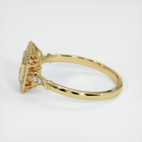 14K Yellow Gold Antique Style Ring Setting Image