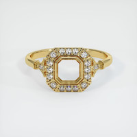 18K Yellow Gold Antique Style Ring Setting Image