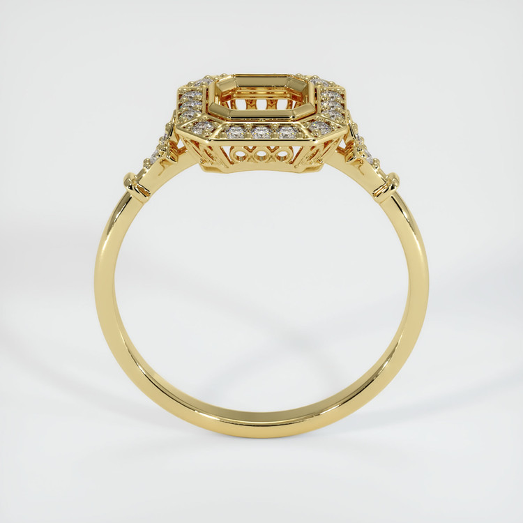 18K Yellow Gold Antique Style Ring Setting