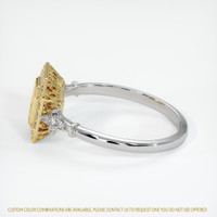 18K Yellow & White Antique Style Ring Setting Image