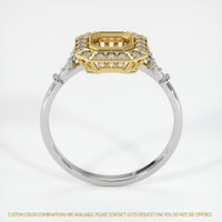 18K Yellow & White Antique Style Ring Setting Image
