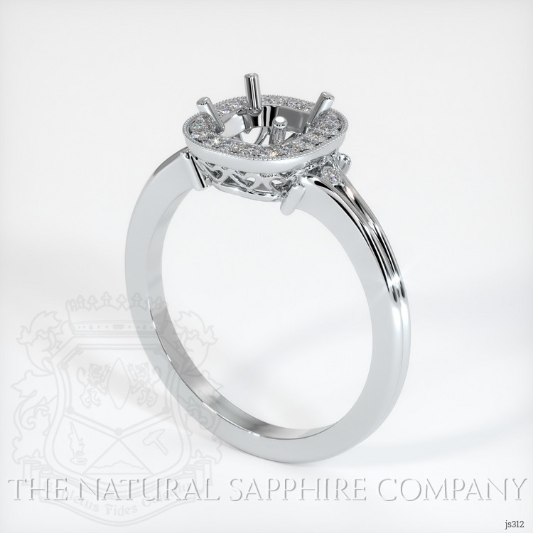 Platinum 950 Antique Style Ring Setting
