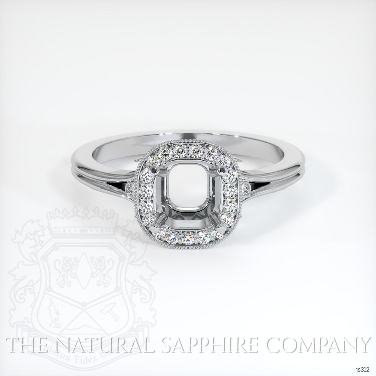Platinum 950 Antique Style Ring Setting