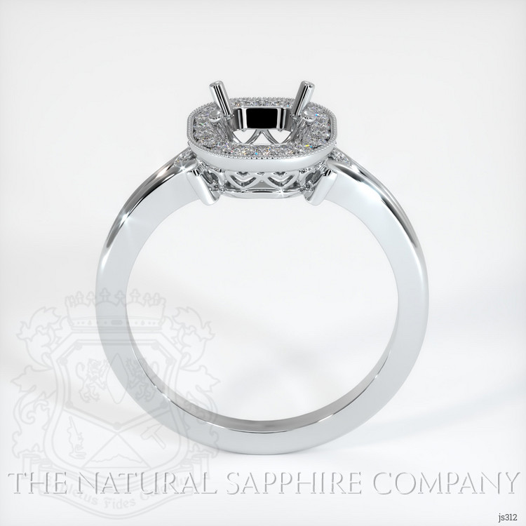 Platinum 950 Antique Style Ring Setting