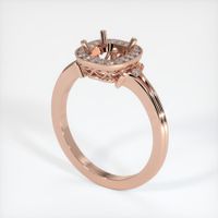 14K Rose Gold Antique Style Ring Setting Video