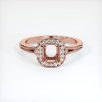 14K Rose Gold Antique Style Ring Setting Image