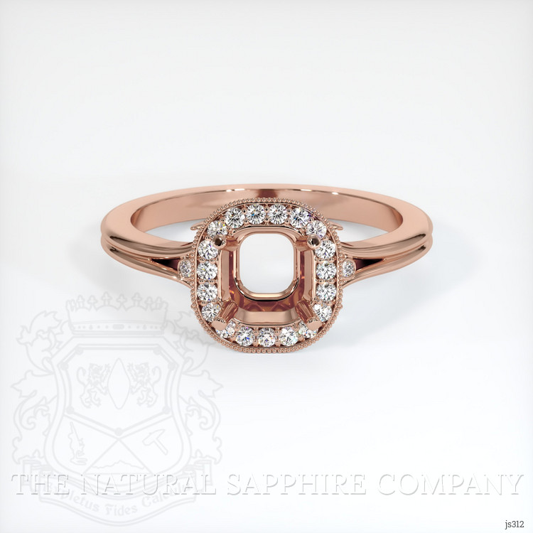 14K Rose Gold Antique Style Ring Setting