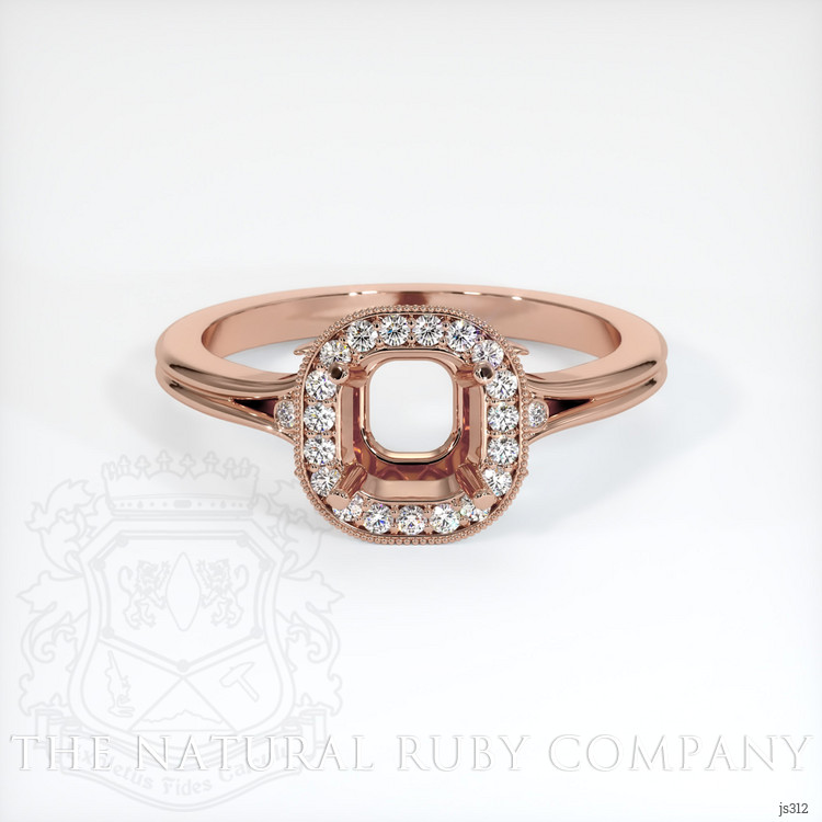14K Rose Gold Antique Style Ring Setting