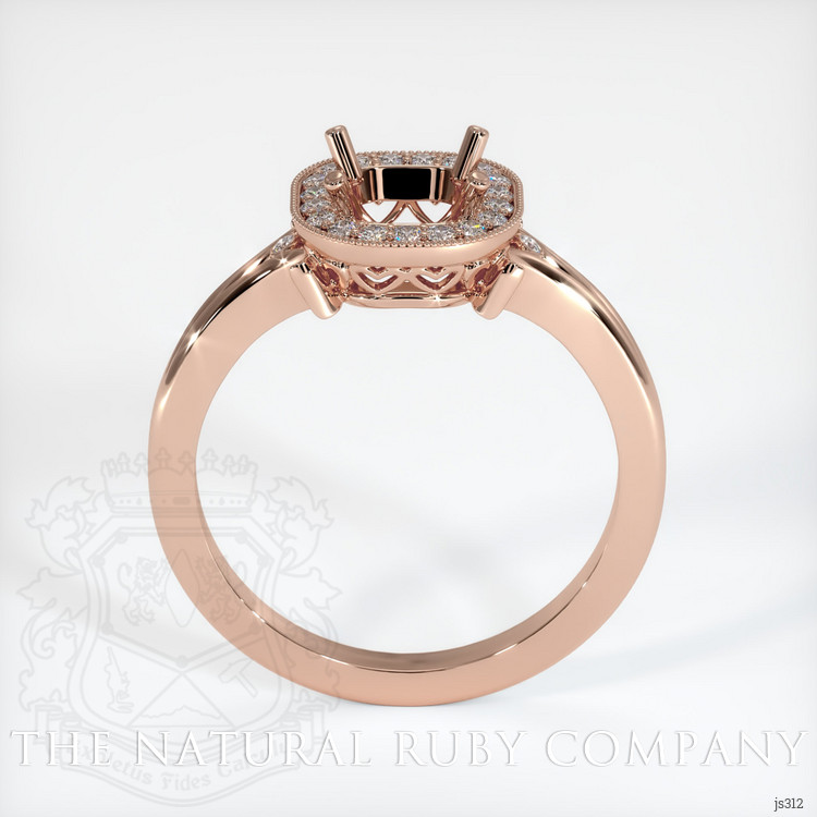 14K Rose Gold Antique Style Ring Setting