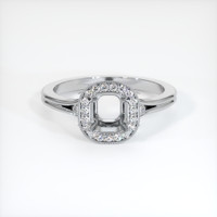 10K White Gold Antique Style Ring Setting Image