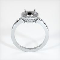 14K White Gold Antique Style Ring Setting Image