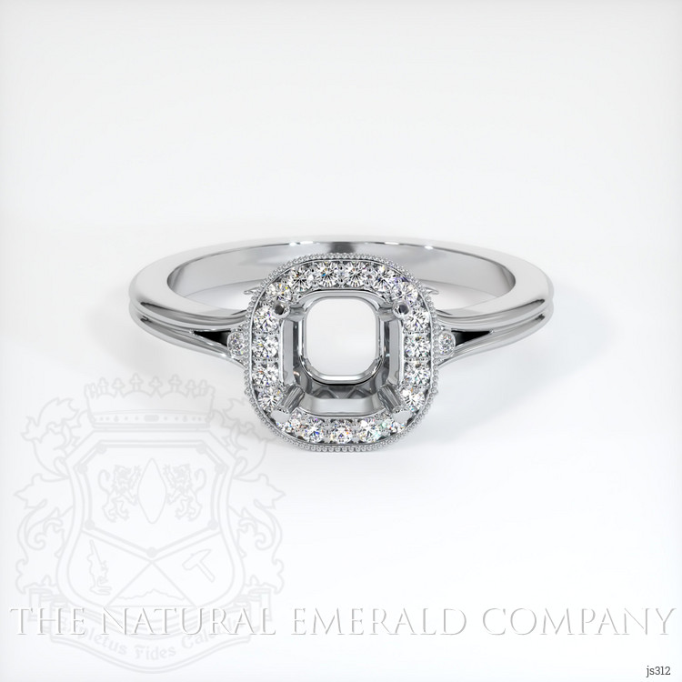 18K White Gold Antique Style Ring Setting