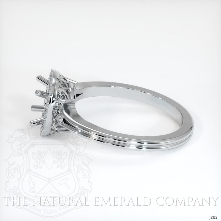 18K White Gold Antique Style Ring Setting