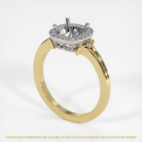 14K White & Yellow Antique Style Ring Setting Video