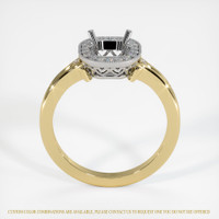 14K White & Yellow Antique Style Ring Setting Image