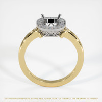 18K White & Yellow Antique Style Ring Setting Image