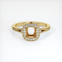 10K Yellow Gold Antique Style Ring Setting Image