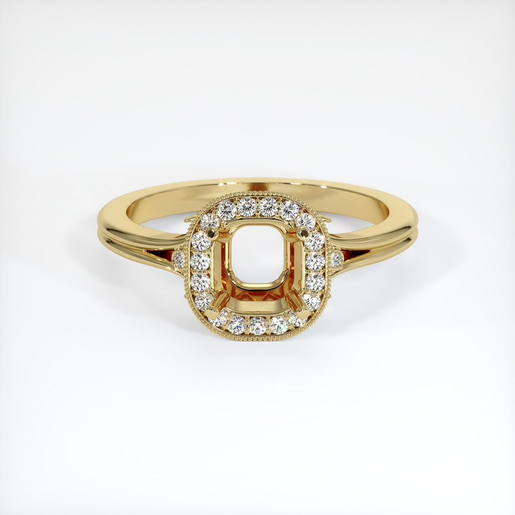 14K Yellow Gold Antique Style Ring Setting