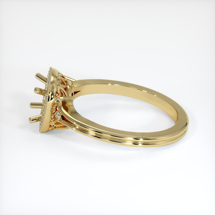 14K Yellow Gold Antique Style Ring Setting