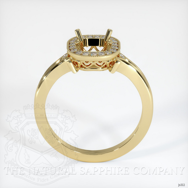14K Yellow Gold Antique Style Ring Setting
