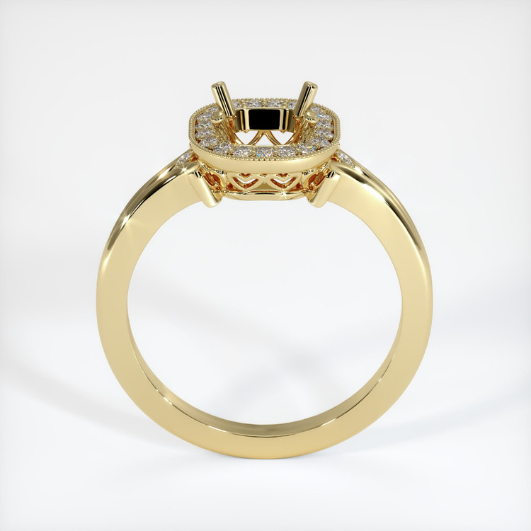 14K Yellow Gold Antique Style Ring Setting