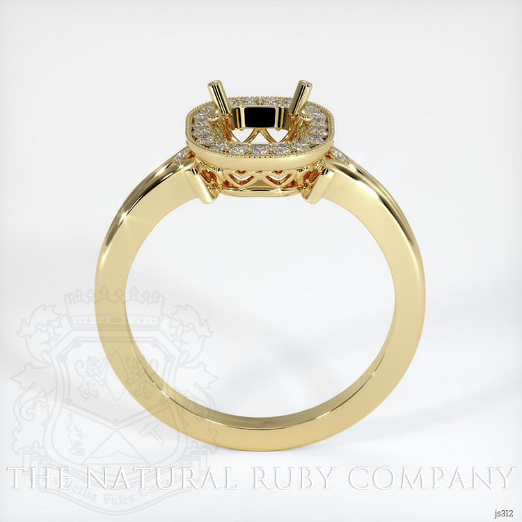 14K Yellow Gold Antique Style Ring Setting