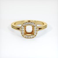 18K Yellow Gold Antique Style Ring Setting Image