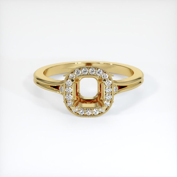 18K Yellow Gold Antique Style Ring Setting