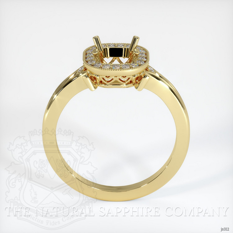18K Yellow Gold Antique Style Ring Setting
