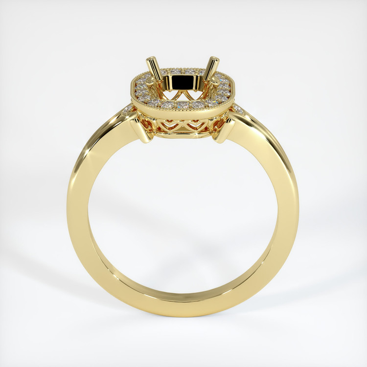 18K Yellow Gold Antique Style Ring Setting