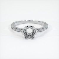 10K White Gold Antique Style Ring Setting Image