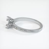 14K White Gold Antique Style Ring Setting Image