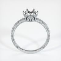 18K White Gold Antique Style Ring Setting Image