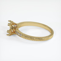 10K Yellow Gold Antique Style Ring Setting Image